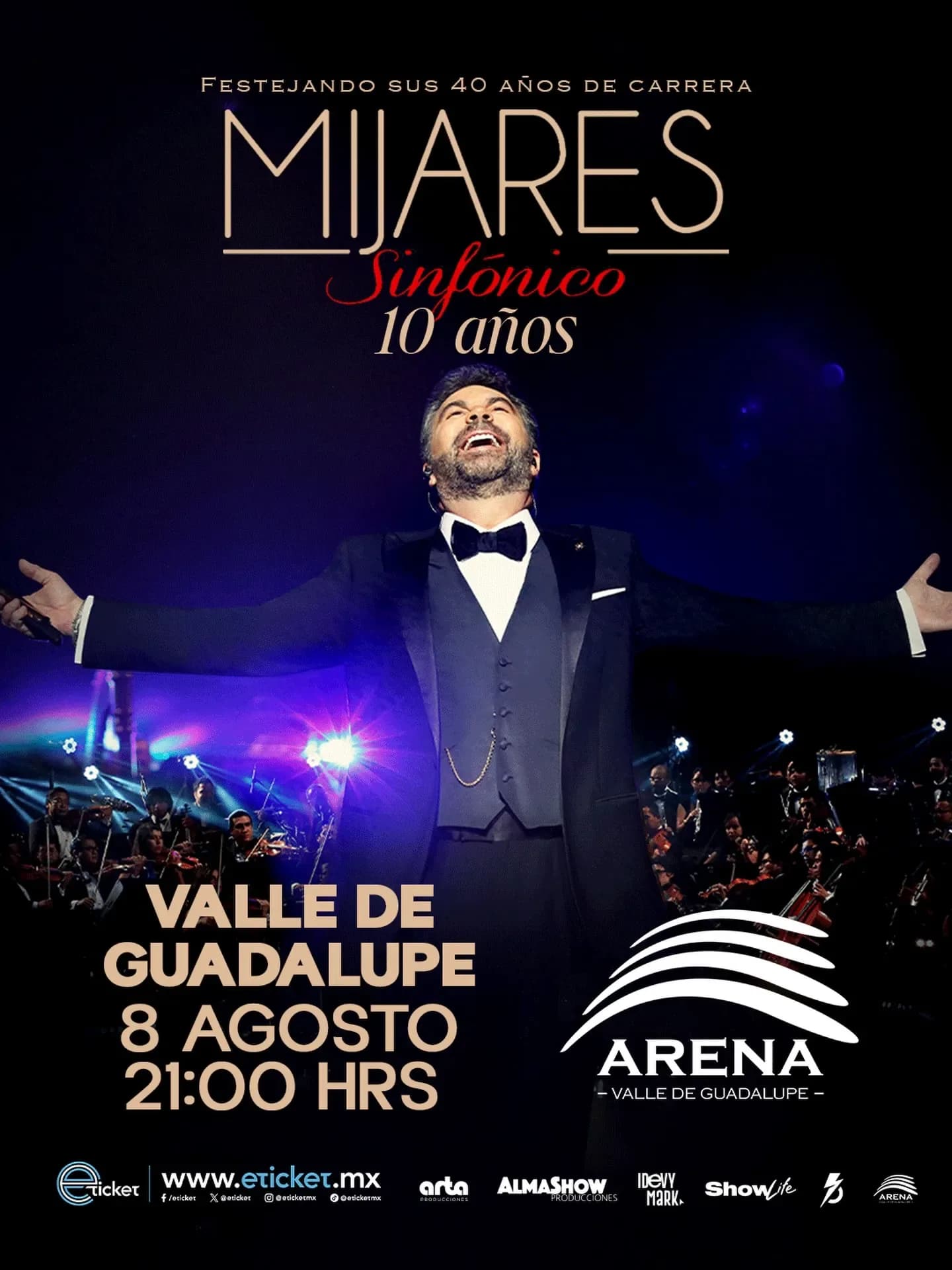 Celebrating 40 years of career Mijares Sinfonico 10 years