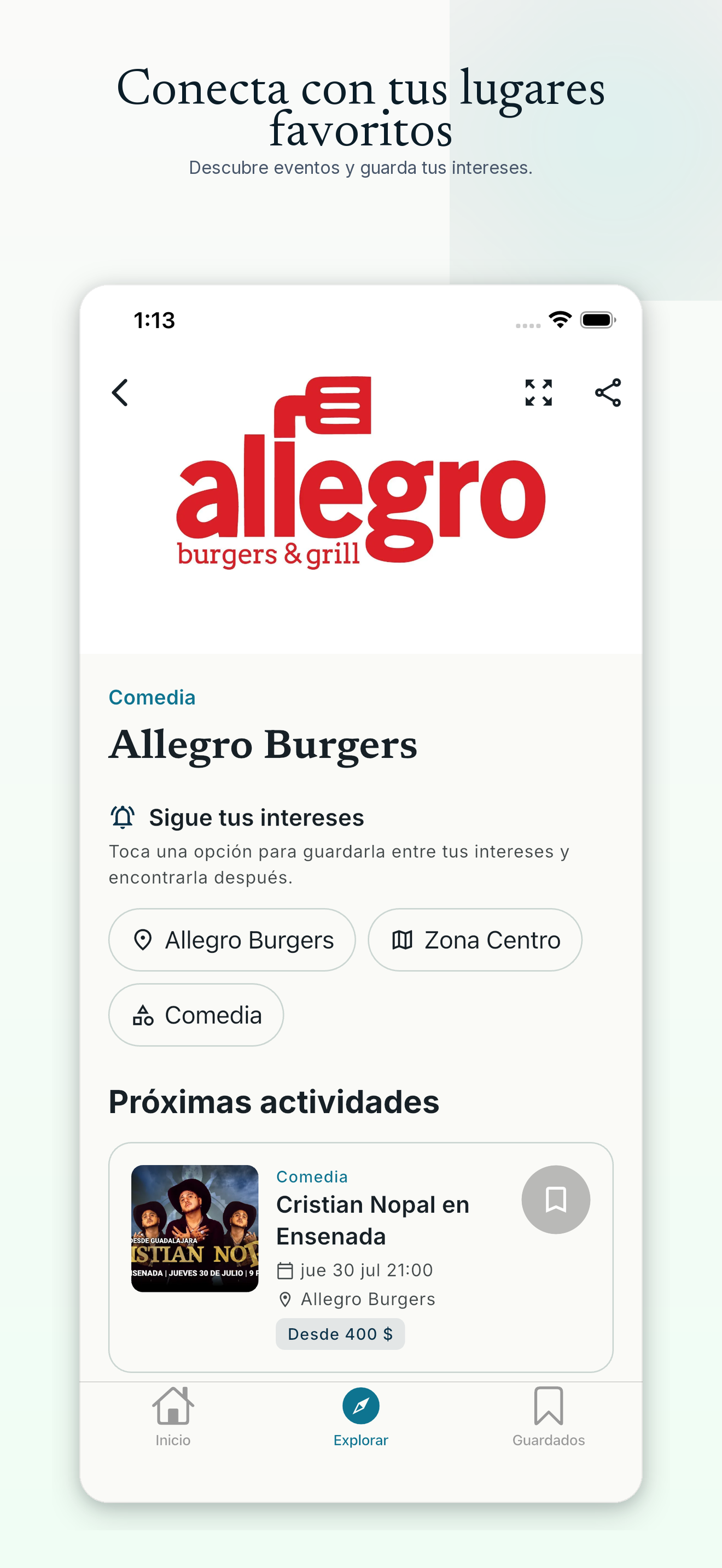 Detalle de un lugar